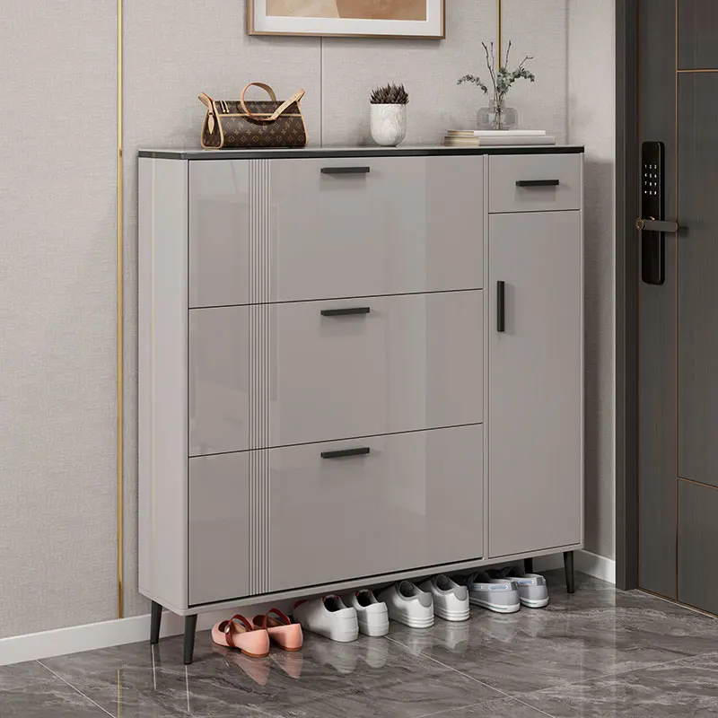 Modern Organizer Shoe Shelf Entrance Hall Living Room Luxury Box Designer Wooden Shoe Cabinet Storage Muebles Hotel Furniture