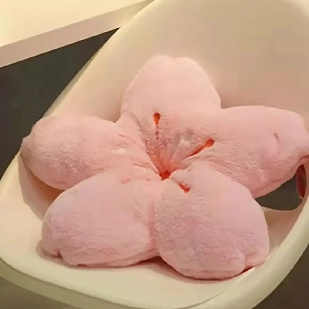 

Cute 45cm Plush Pillow Pink Soft Floor Seat Cushion Cherry Blossom Room Decor Pillow Photo Decorations