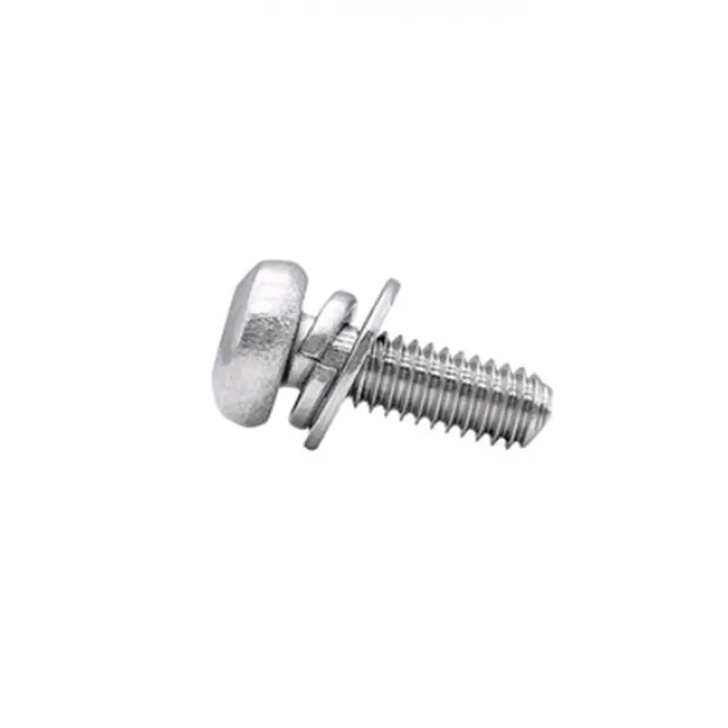 10-50pcs Six-Lobe Torx Pan Head Head Screw with Washer Stainless Steel M3 M4 M5 M6 M8 Three Combination Machine sems screw
