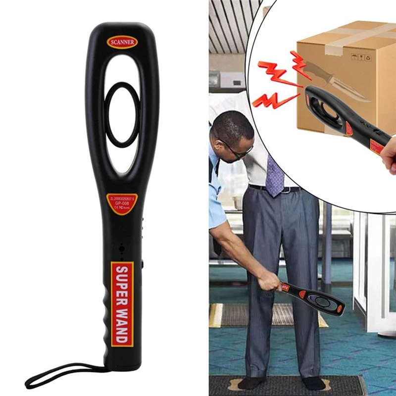 GP-008RB كاشف المعادن المحمول مع بطارية قابلة للشحن كشف الأظافر الخشبية لغرفة الامتحانات المدرسية فحص الهاتف المحمول