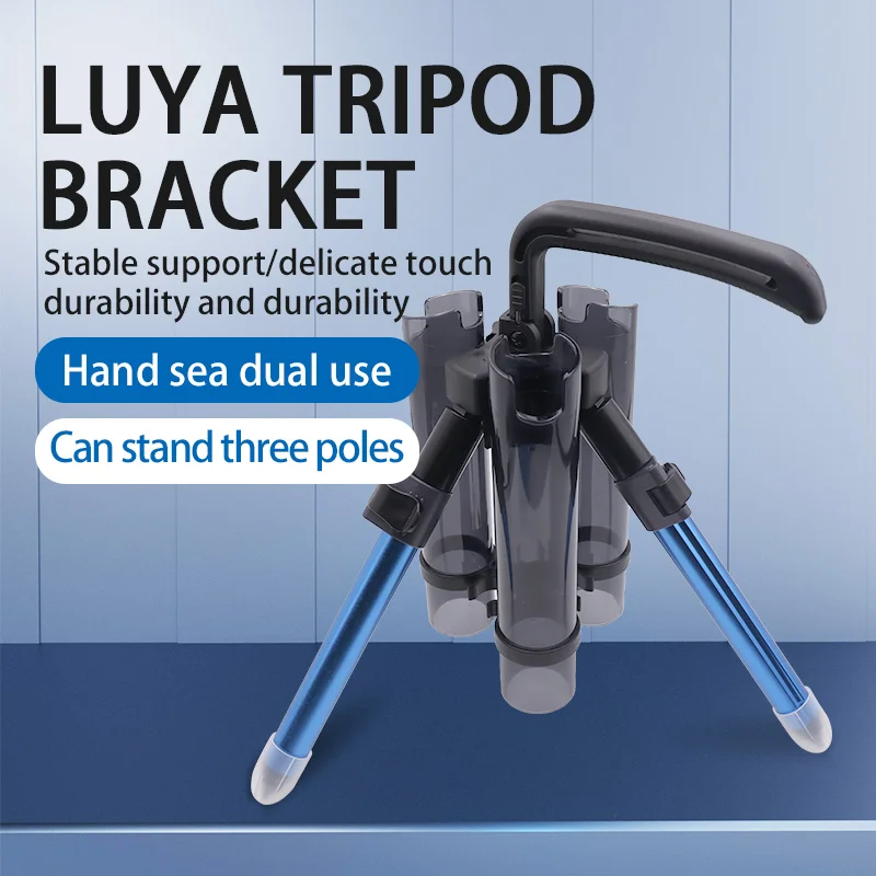 ZYZ Tripod Fishing Rod Bracket Folding and Portable Aluminium Alloy Fishing Pole Hanger Fishing Rod Holder Accessories Tackle