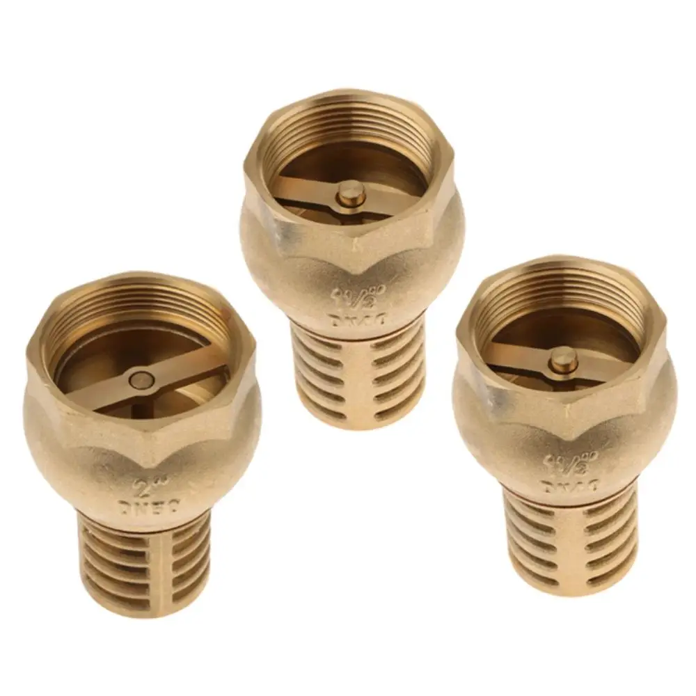 Strong Metal Brass Foot Valve Anti Backflow Female Thread Check Valve Easy Installation One Way Bottom Valve