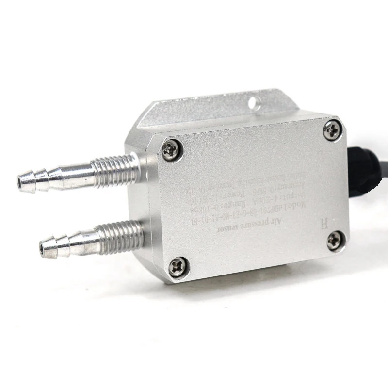 Air Pressure Sensor 4-20mA 0-5/0-10V RS485 Output -100-0-100Kpa for DC12/24V Wind Differential Pressure Transmitter