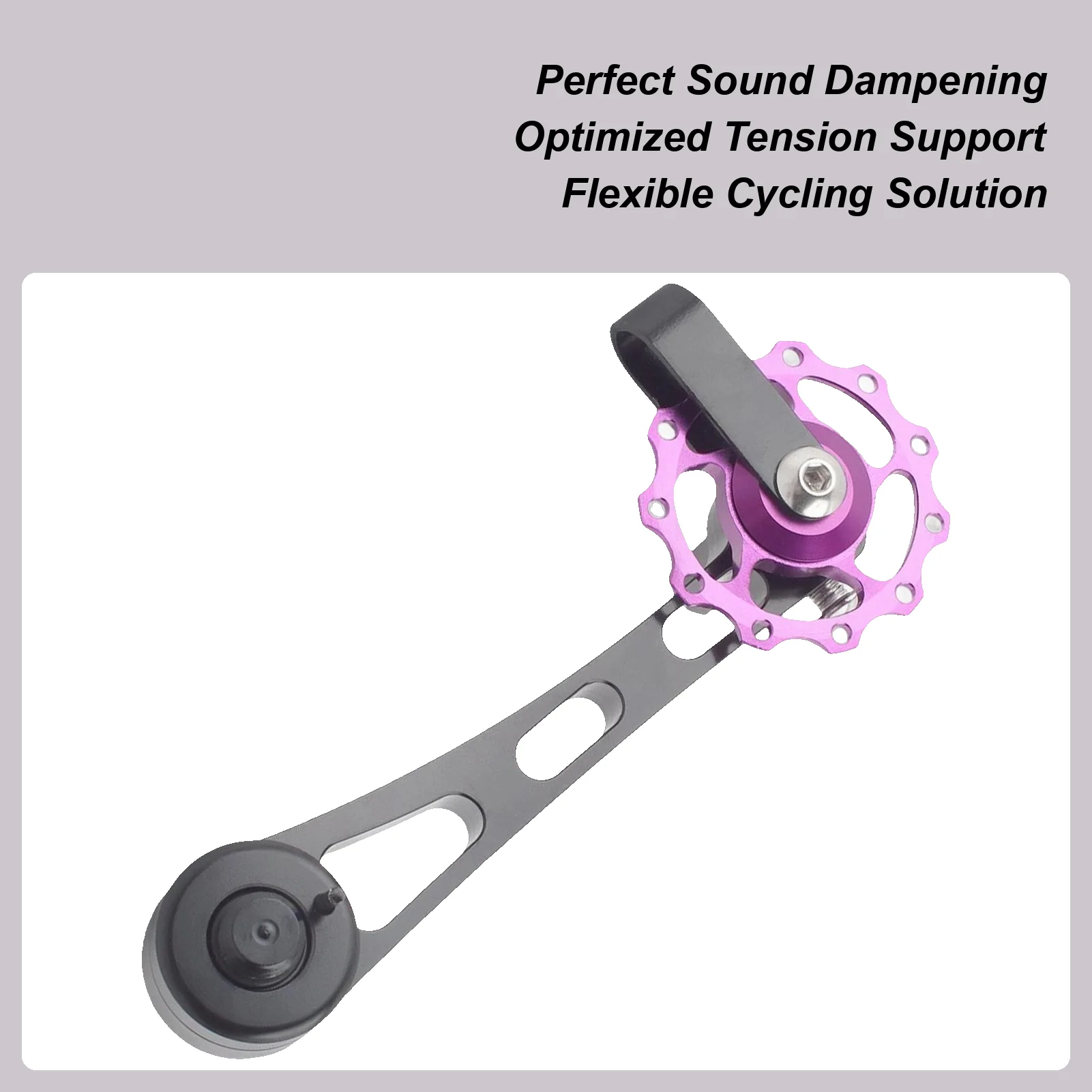 

Single-Speed Chain Tensioner Single Speed Cycle Chain Adjuster Tensioner Aluminum Alloy Riding Conversion Kit for Daily