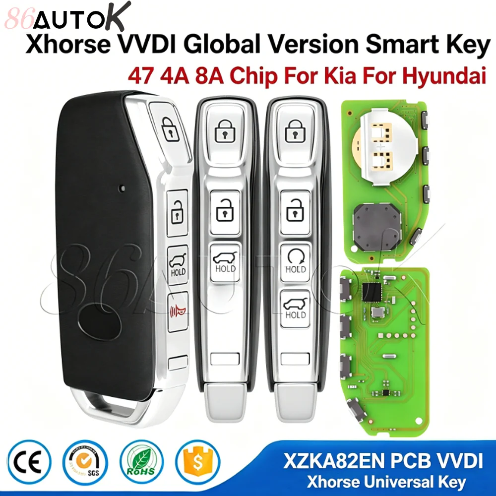 

Universal Remote Control Key XZKA82EN PCB For Kia Sportage Niro K7 K5 For Hyundai Support 47 4A 8A Chip VVDI Xhorse Smart Key