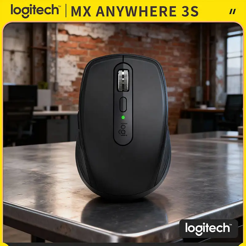 

Компактная мышь Logitech MX Anywhere 3S, эргономичный дизайн, перезаряжаемая, с быстрым прокруткой для портативных ПК Mac