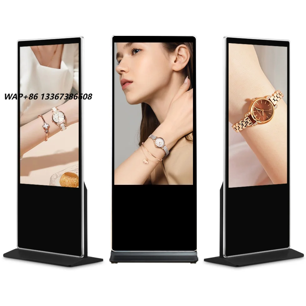 Hot Sell Windows Android Touch Screen Kiosk Totem Display Advertising Player Ultra Lcd Indoor Floor Standing Digital Signage