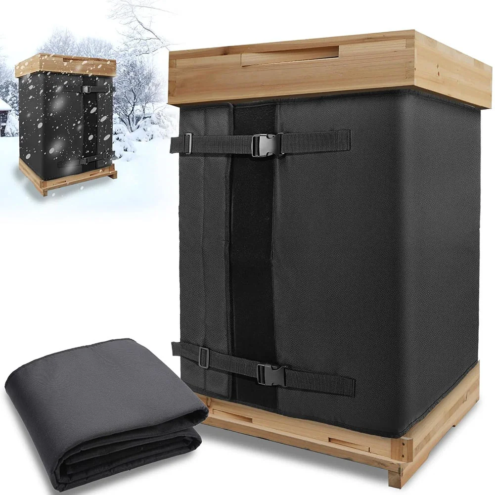 Cubierta de invierno ajustable impermeable para colmena de abejas, se adapta a 8 marcos y aislamiento de abejas de 10 marcos con tela Oxford