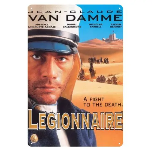 Legionnaire jean claude van damme Movie Metal Poster Tin Sign 20x30cm