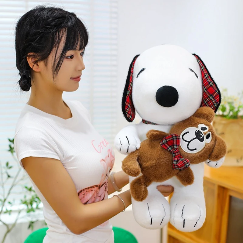 

35/45/55CM Big Size Snoopy Plushies Cartoon Anime Peluche Kawaii Ornament Comfortable Soft Doll Children Toy Stuffed Plush Gift