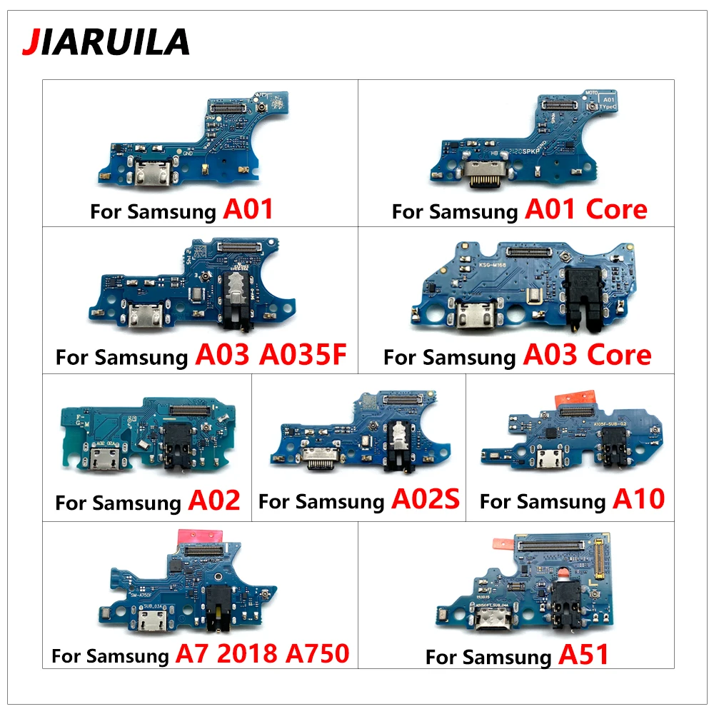 New Dock Connector USB Charger Charging Board Port Flex Cable For Samsung A02 A02S A12 A21 A22 A32 4G 5G Repair Parts