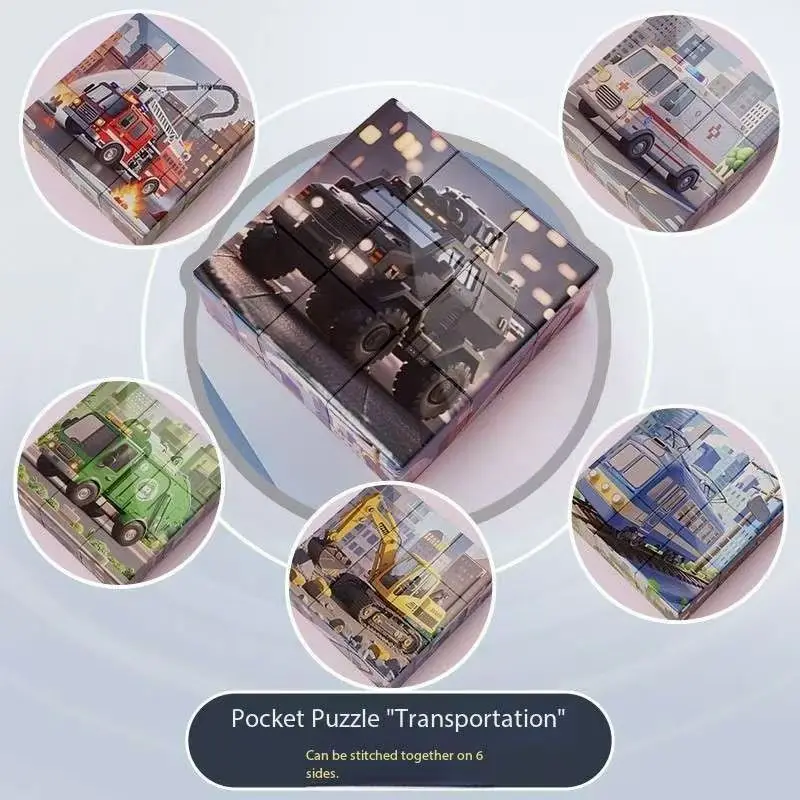 Blocs de puzzle magnétiques 3D pour enfants-dinosaures de dessin animé, voitures, animaux, blocs de construction magnétiques DIY, jouets pour enfants et adultes