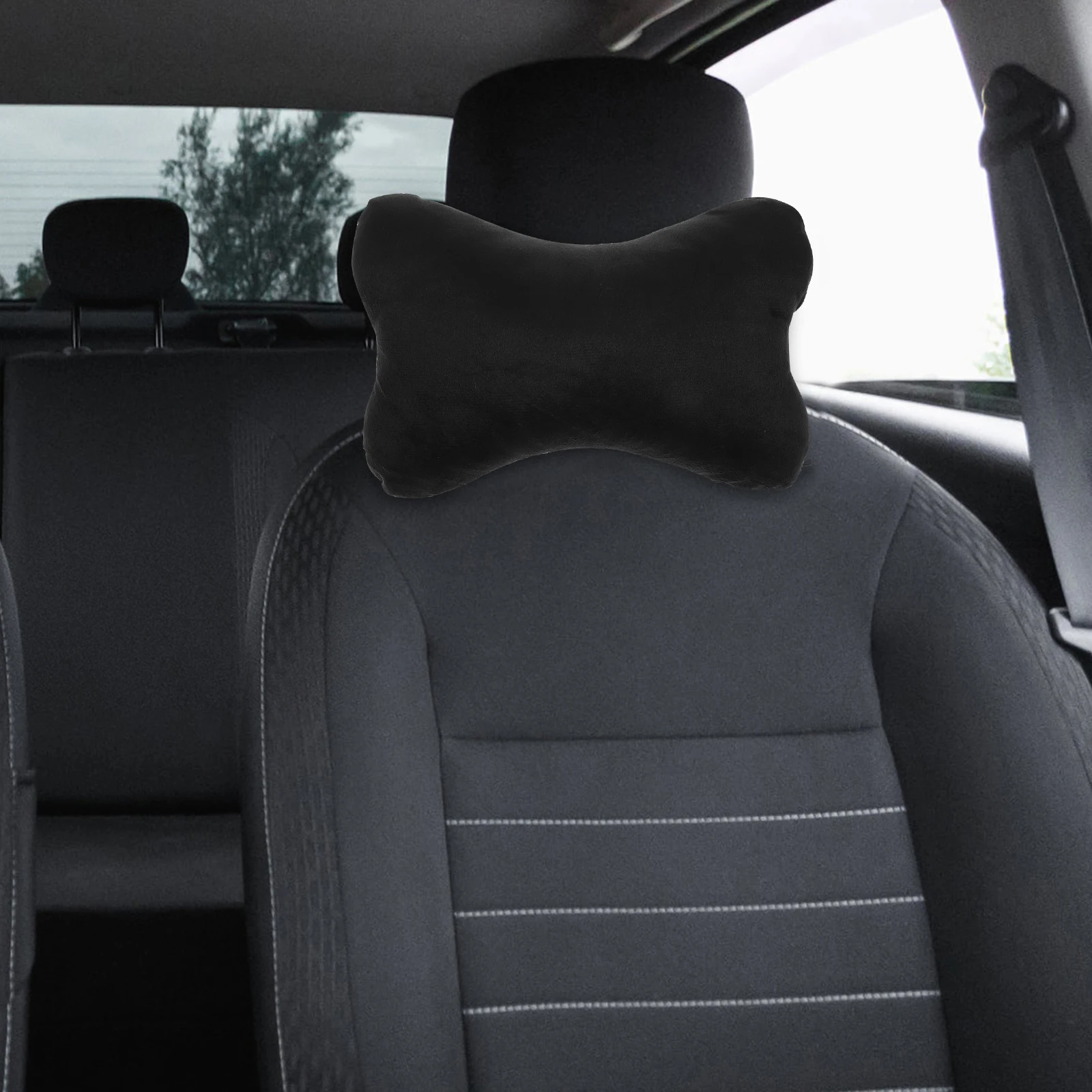 

2pcs Car Headrest Pillow Cushion Breathable Neck Support Driving Sleeping Car Accessories Auto Seat Cover