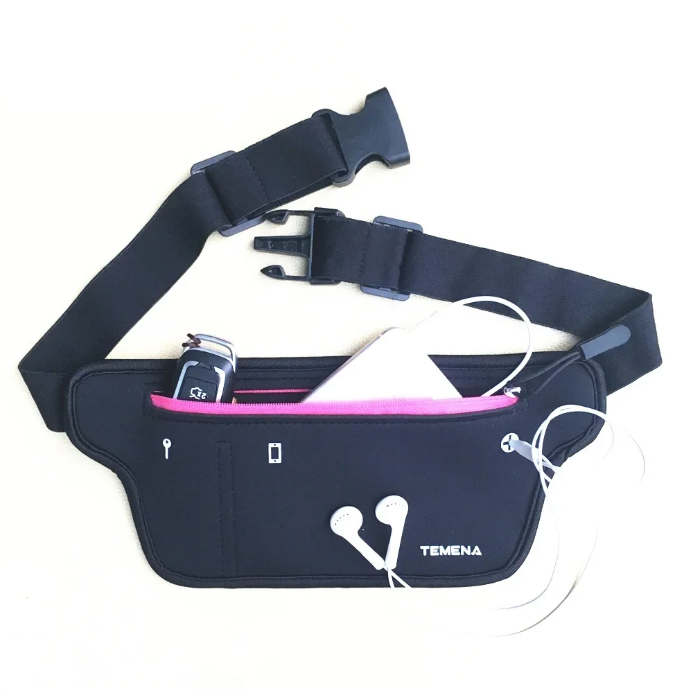 Lightweight Running Waist Bag Men Women Running Belt Zipper Casual Fanny Pack Mobile Phone Holder For Sports Gym Fitness Jogging