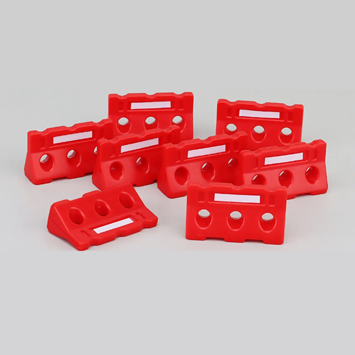 48Pcs Roadblock Fences Durable Bright Colored Early Education Traffic Teaching Plaything for Kids Cognitive Role Play