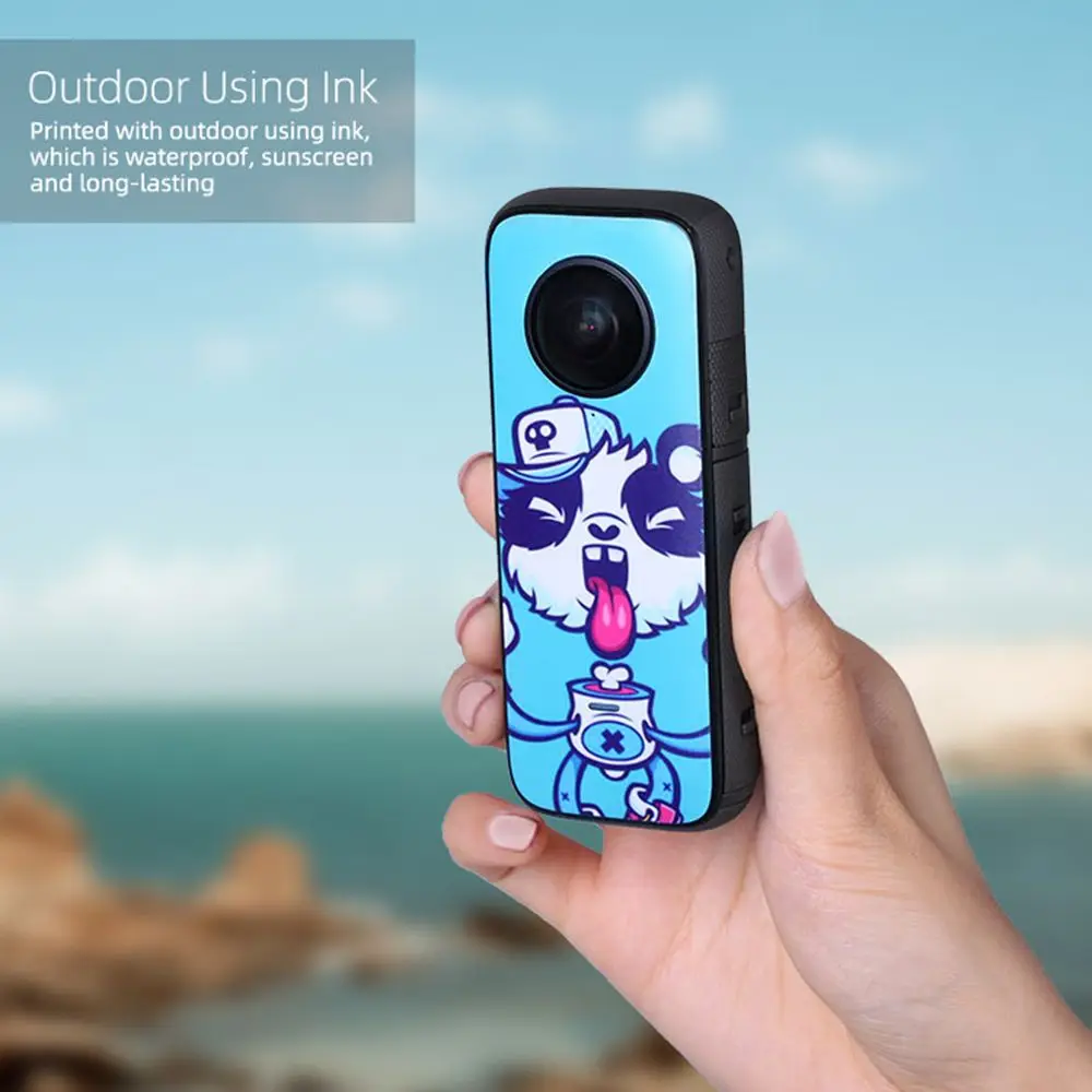 Cartoon Sticker for Insta360 ONE X2 Scratch-Resistant Camera PVC Water-proof Protective Film for Insta 360 ONE X2 Accessories