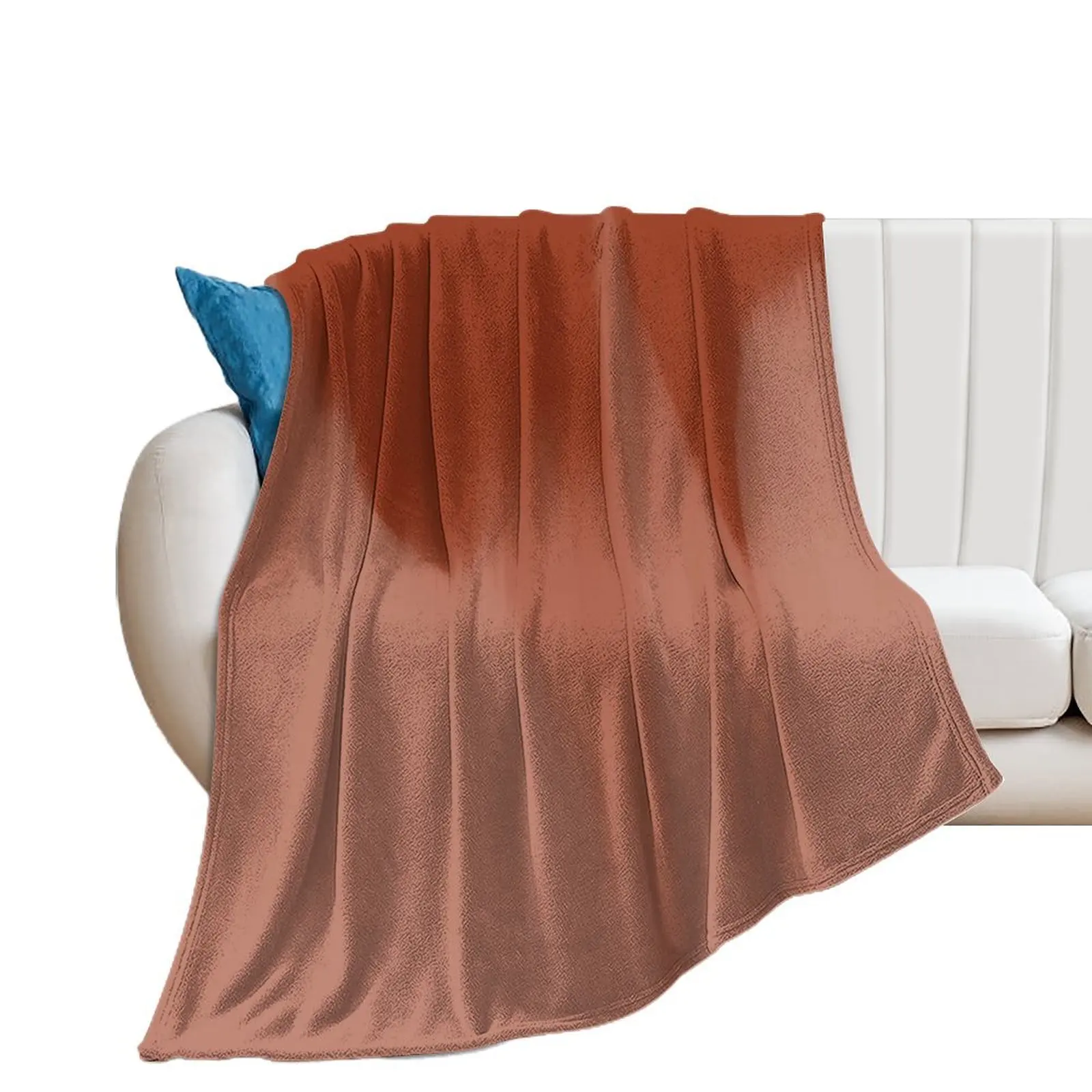 Rusted Terracotta Throw Blanket Stuffeds for winter Blankets