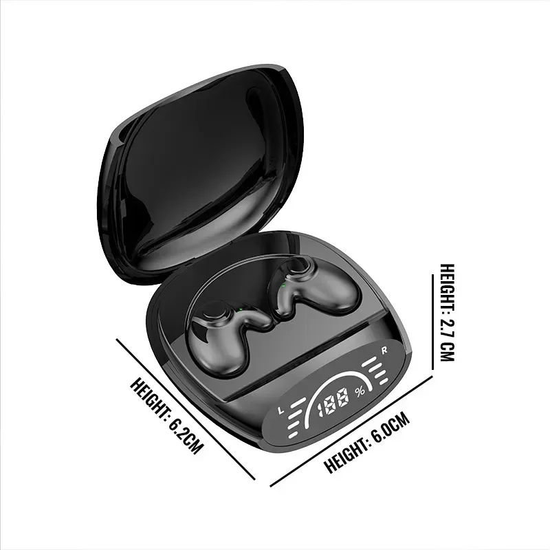 Sleeping Bluetooth 5.3 Headphones Wireless TWS Invisible Earbuds HD Call Stereo Noise Reduction Ultra Long Standby For All Phone