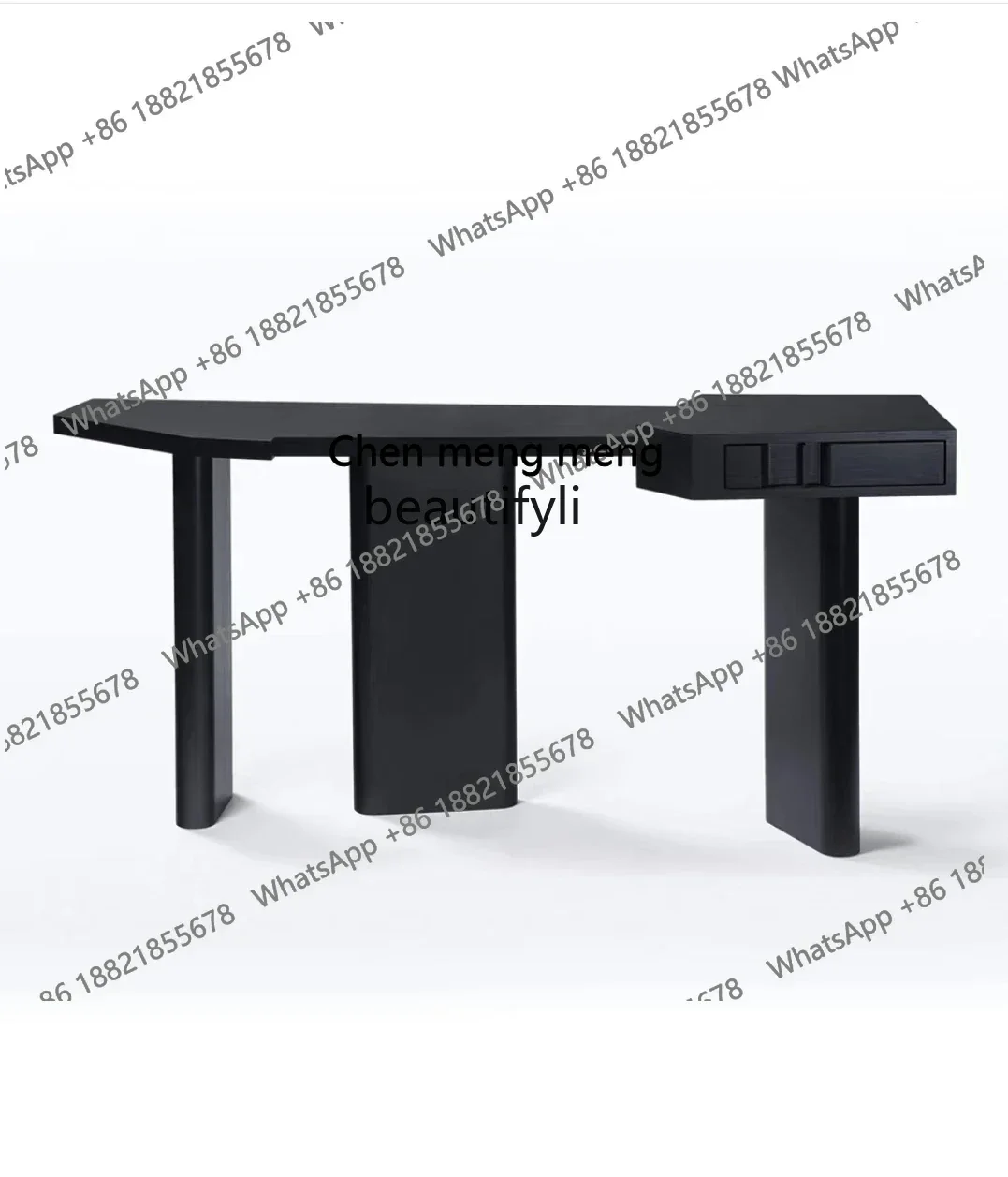 xzzLight luxury Nordic desk Italian minimalist desk simple household solid wood computer desk light luxury