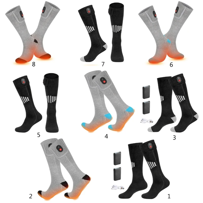 

Winter Foot Warmers Heated Socks Suitable for Skiing Cycling Hunting Rechargeable Electric Heated Socks for Men & Women