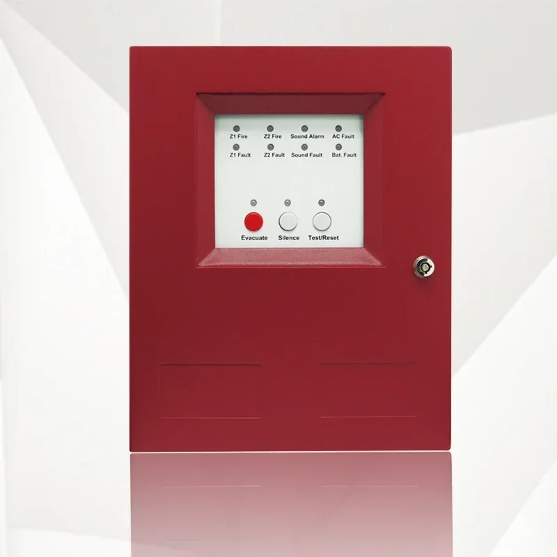 

2 Zone Fire Alarm Smoke Detection Conventional Control Panel