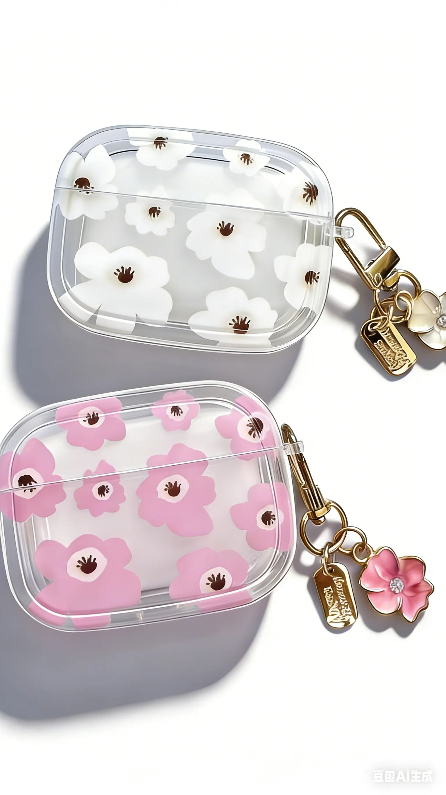 Spring Fresh Blue Flower INS Soft Case for Apple AirPods 4 Protection Cover for AirPods Pro 2 3nd Generation Earphone Cases