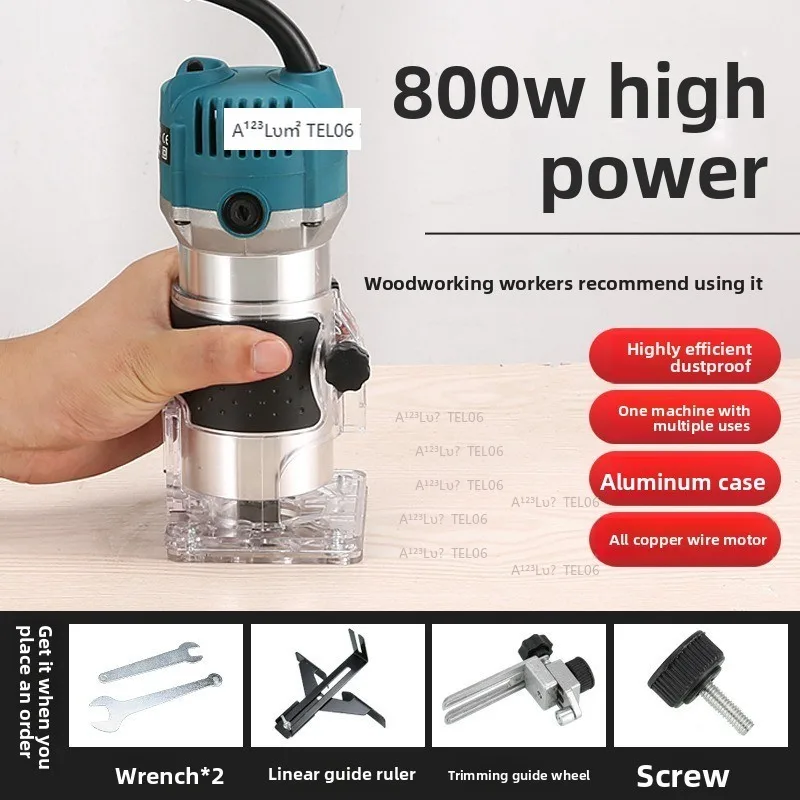 Electric Wood Trimmer 220V 110V Router Tool Grooving Carving Hole Cutter DIY Woodworking флаг