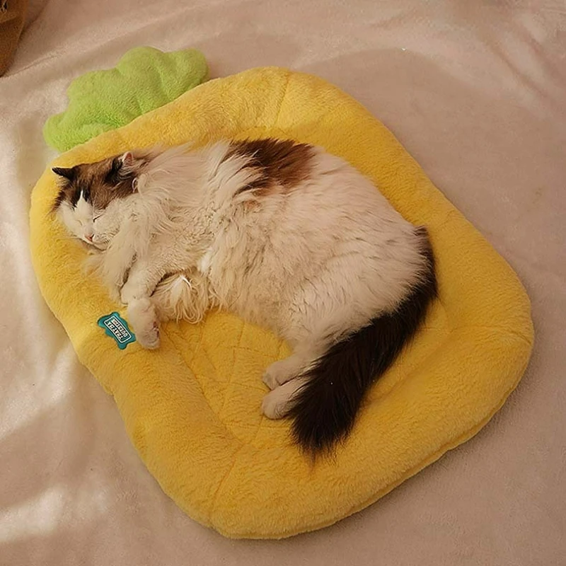 

Winter Cat Bed Deep Sleep Warm Pet Cushion for Small Cats Dogs Cozy Cat Nest Kennel Mat Washable Pet Beds Products