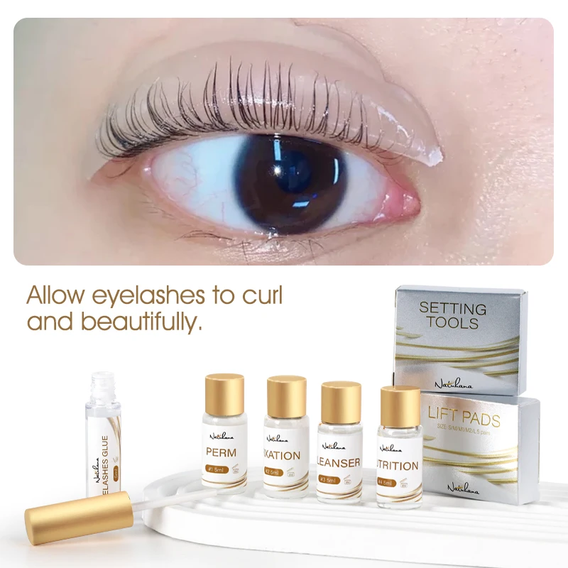 NATUHANA Lash Lift Kit Lifiting Eyelash  Enhancer Eyelash Lifting Kit Tools Lash Perm Eye Makeup Can Do Your Logo