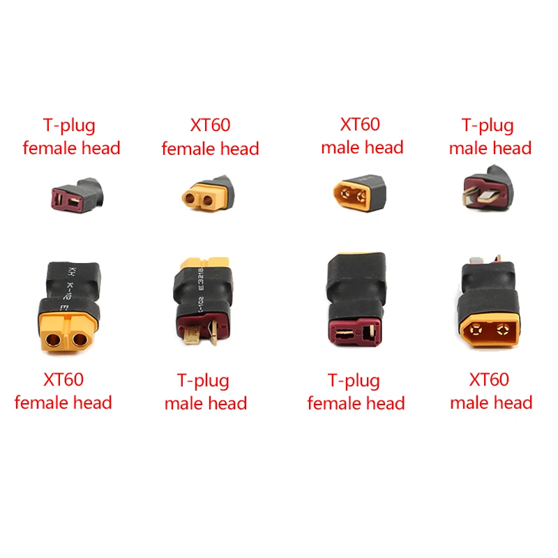 

1Pcs T Male Plug to XT60 Male / T Female Plug to XT60 Female Adapter For RC Helicopter Quadcopter LiPo Battery Plug Connector