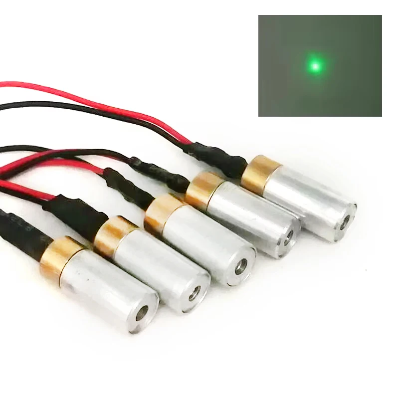 3pc/5pc 532nm 30mW Green Focus Dot Laser Diode Module Bright Light with 3-5V Driver