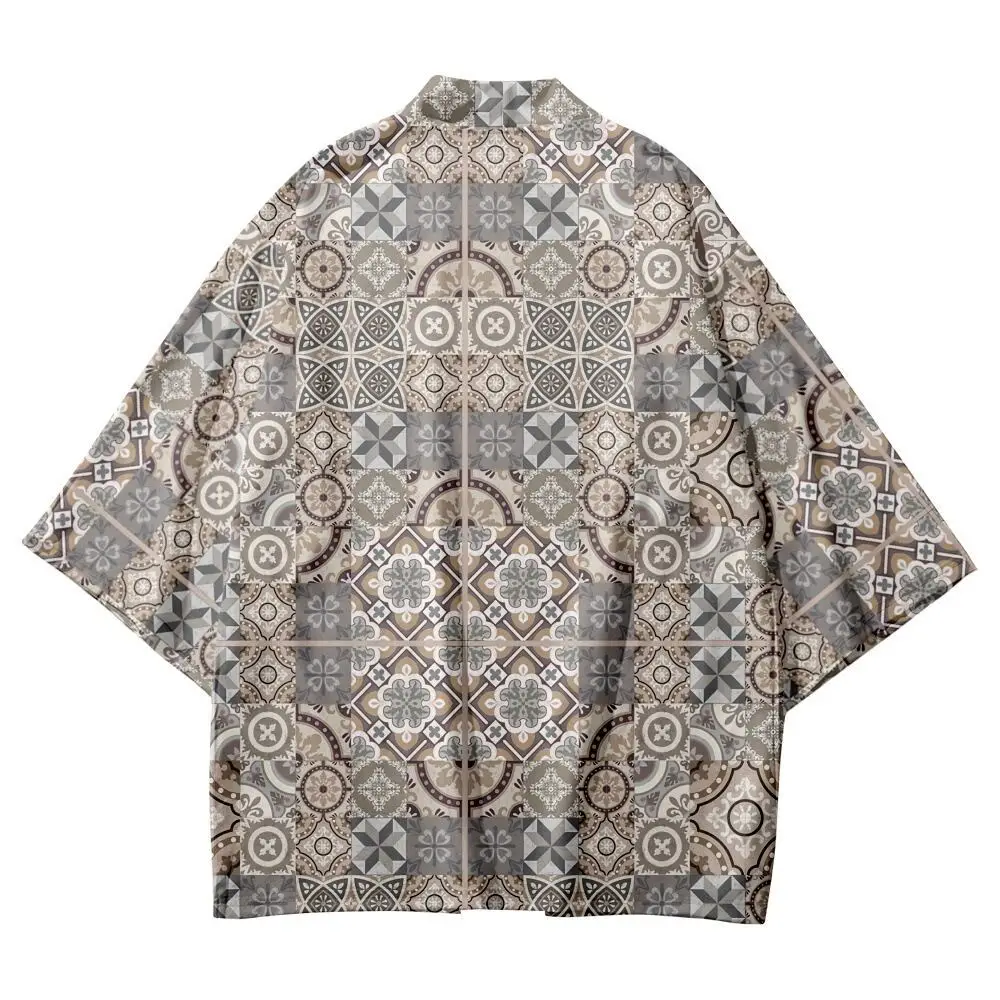 المألوف Hanfu نمط الصيف عارضة السفر للرجال والنساء، بالأزرار، الجلباب الطاوية، ريشة كيمونو ملابس خارجية خفيفة الوزن #3