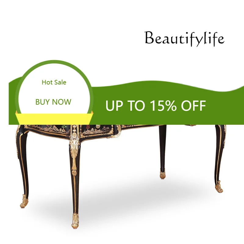 

Скандинавский высококачественный ретро-стол в стиле французской мебели для кабинета, окрашенный письменный стол X