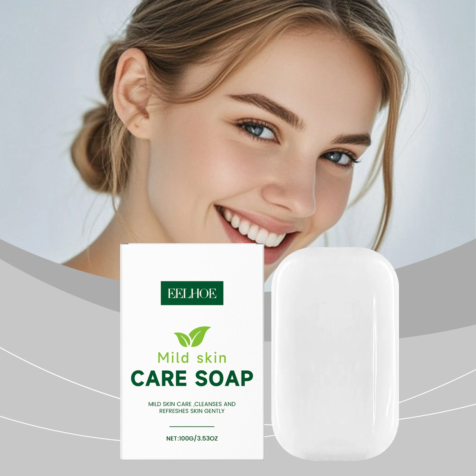 Gentle Fragrance-Free Cleansing Bar - Multi-Area Cleansing, Leaves Body Skin Smooth & Tender, Moisturizing Soap