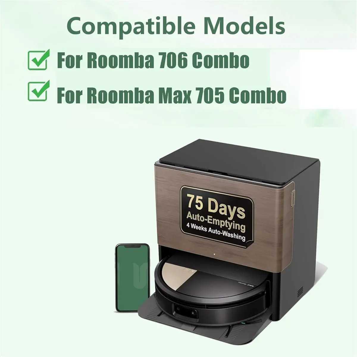 

Запасные части A62K для пылесосов Max 705 Combo / 706 Combo: основная и боковые щетки, HEPA-фильтр, мешки для сбора пыли