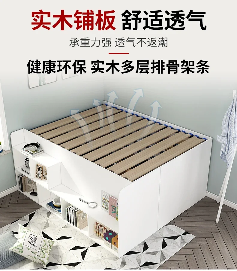 Tatami Storage Bed Bed with Wardrobe Combination High Box Modern Simple Double Bed