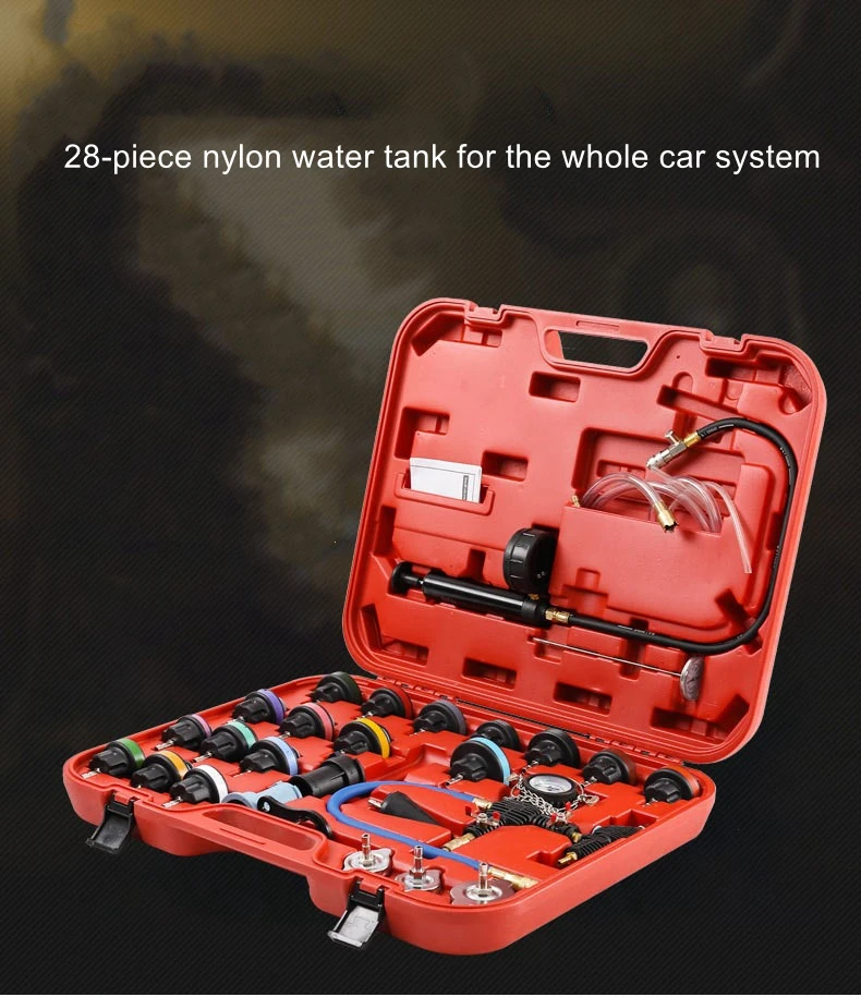 

28 sets of water tank leak detector car water tank pressure gauge leak detector water tank testing and repair tools