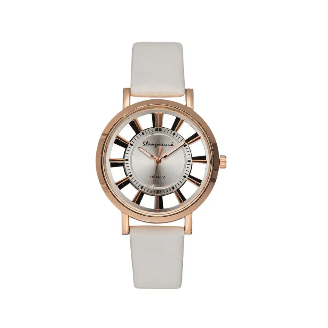 ساعة نسائية عصرية فاخرة وفريدة من نوعها أنيقة مزدوجة مجوفة للسيدات ساعات أنيقة كاجوال كوارتز ساعة يد هدية reloj mujer Elegante