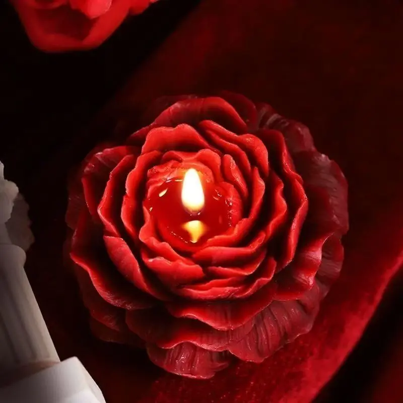 درجة حرارة منخفضة الروائح الشموع الورود الفاوانيا اليدوية الروائح الشموع InsRomantic هدايا عيد ميلاد 45 درجة الحلي