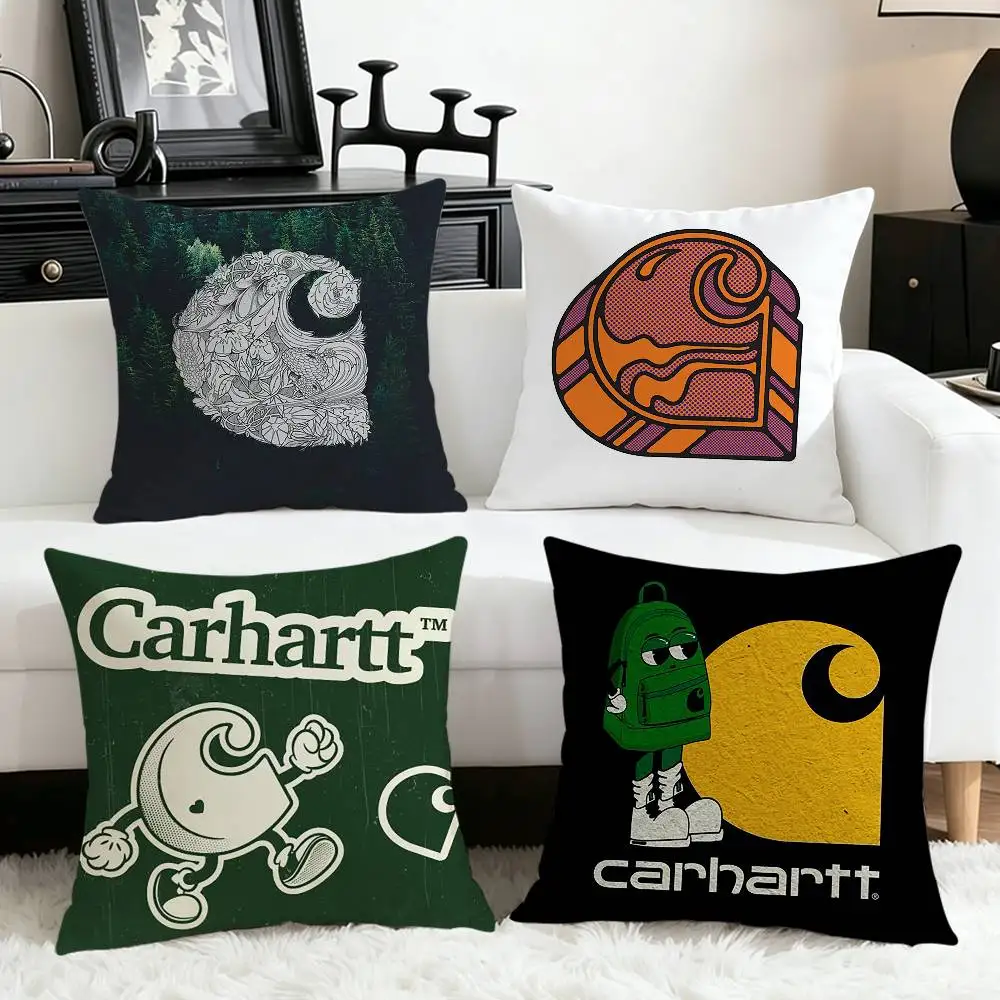 Carhartt Logo   Various Sizes Square Pillow Case For Car Home Bedchamber Decor