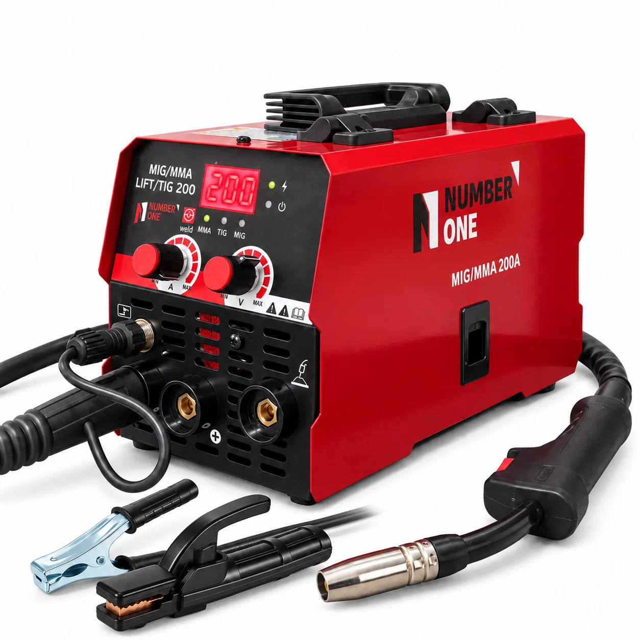 2 IN 1 MIG Welding Machine Semi-automatic Argon ARC MMA MIG Gasless Welder Portable IGBT Synergy Tool