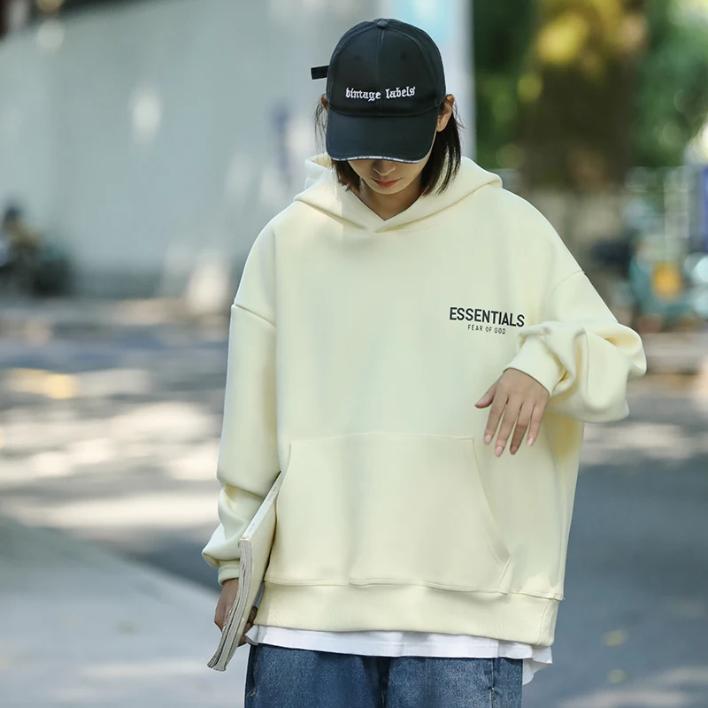 

American Sle Heavyweight Hoodie Couple's Loose Casual Sportswear Spring Autumn Vintage y Jaet Streetwear