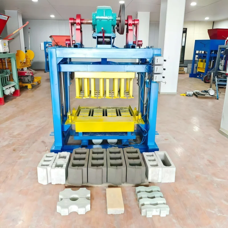 

Semi Automatic Electric Brick Block Machine with Manual Push Trolley for Small Scale Hollow Cement Brick Production