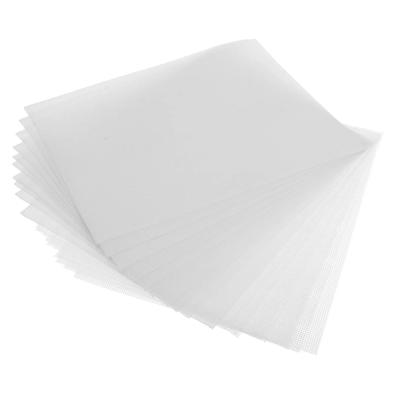 

10 Sets Paper Making Screen Replacement Mesh Cloth Quick Clean Reusable Double Frame DIY Paper Crafts Flower Leaves Panel