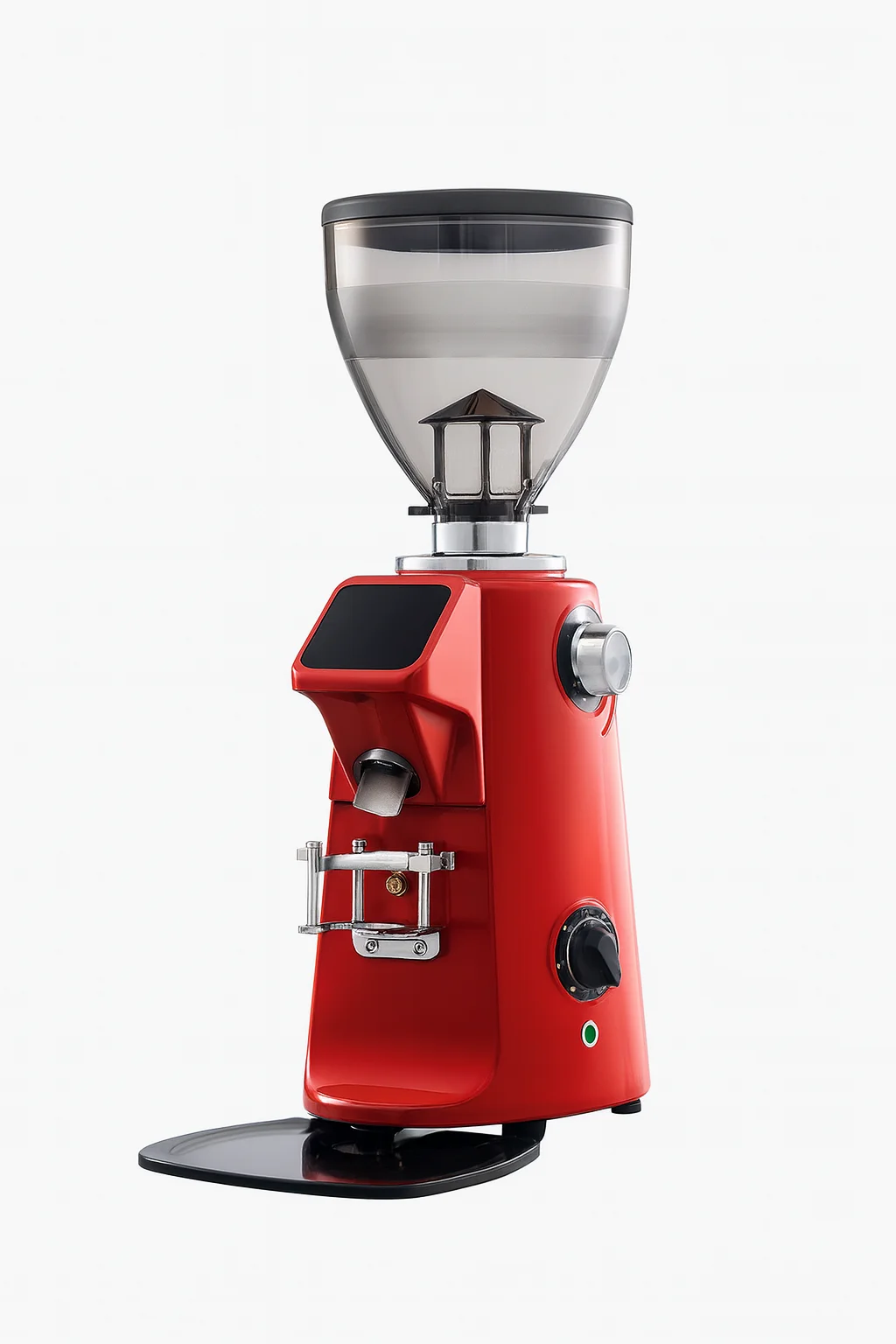 Automatic Espresso 74mm Titanium Flat Burr Coffee Grinder with LCD Screen Heavy Duty Commercial Use High Level for