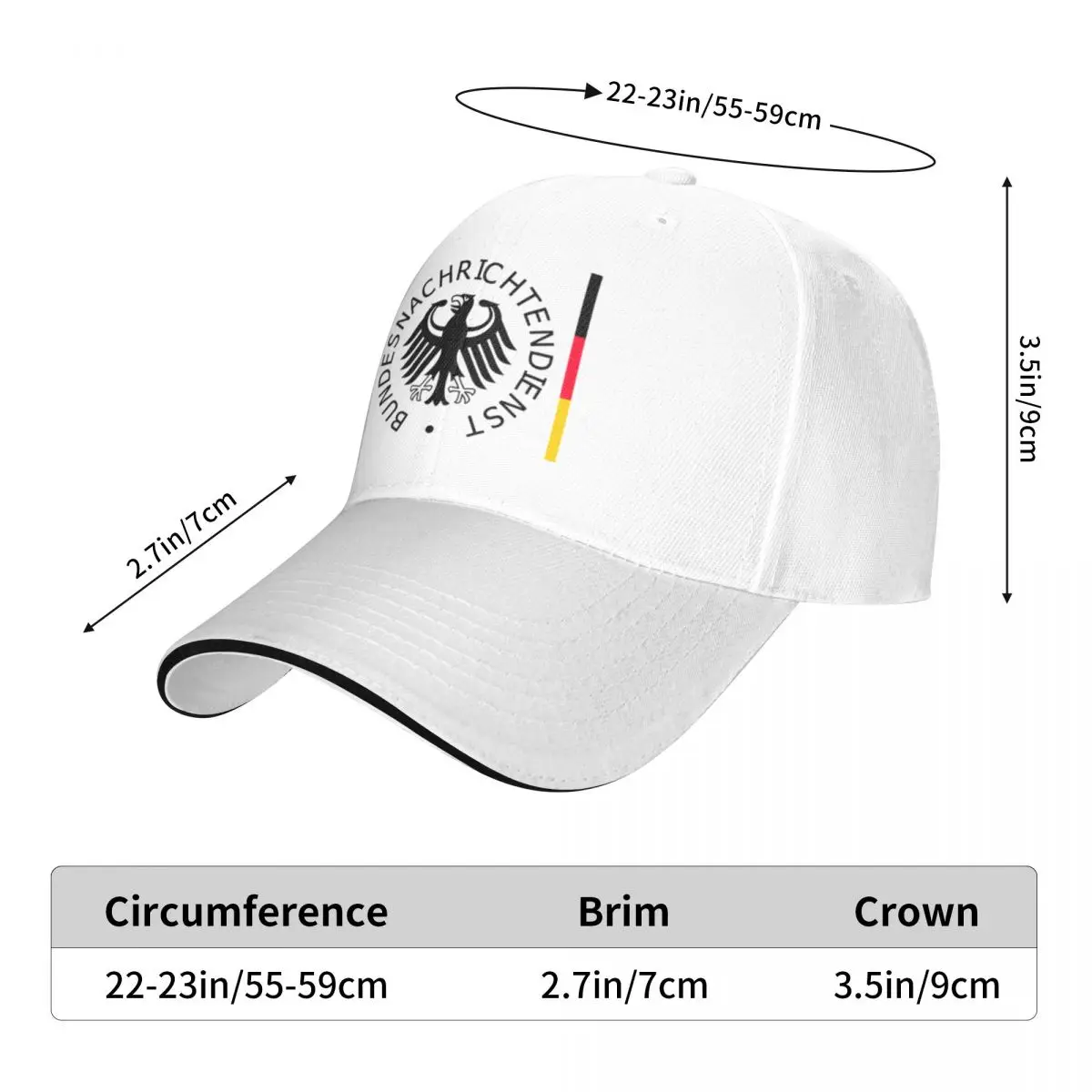 Bundesnachrichtendienst BND Federal Intelligence Service Of Germany A Baseball Cap Hat