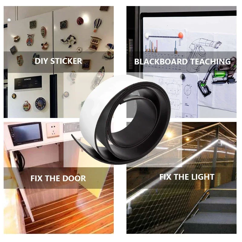 2M flexible magnetic strip self-adhesive tape with multiple sizes to choose from, mosquito screen, door curtain,ong rubber strip