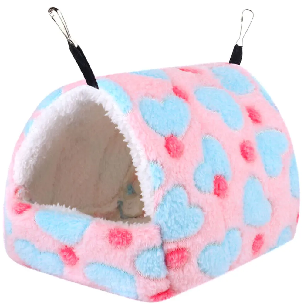 

Hamster Bed House Soft Flannel Cotton Hammock Guinea Pig Dwarf Rat Cage Mount Pet Beds Easy Reusable Safe Comfortable Warm
