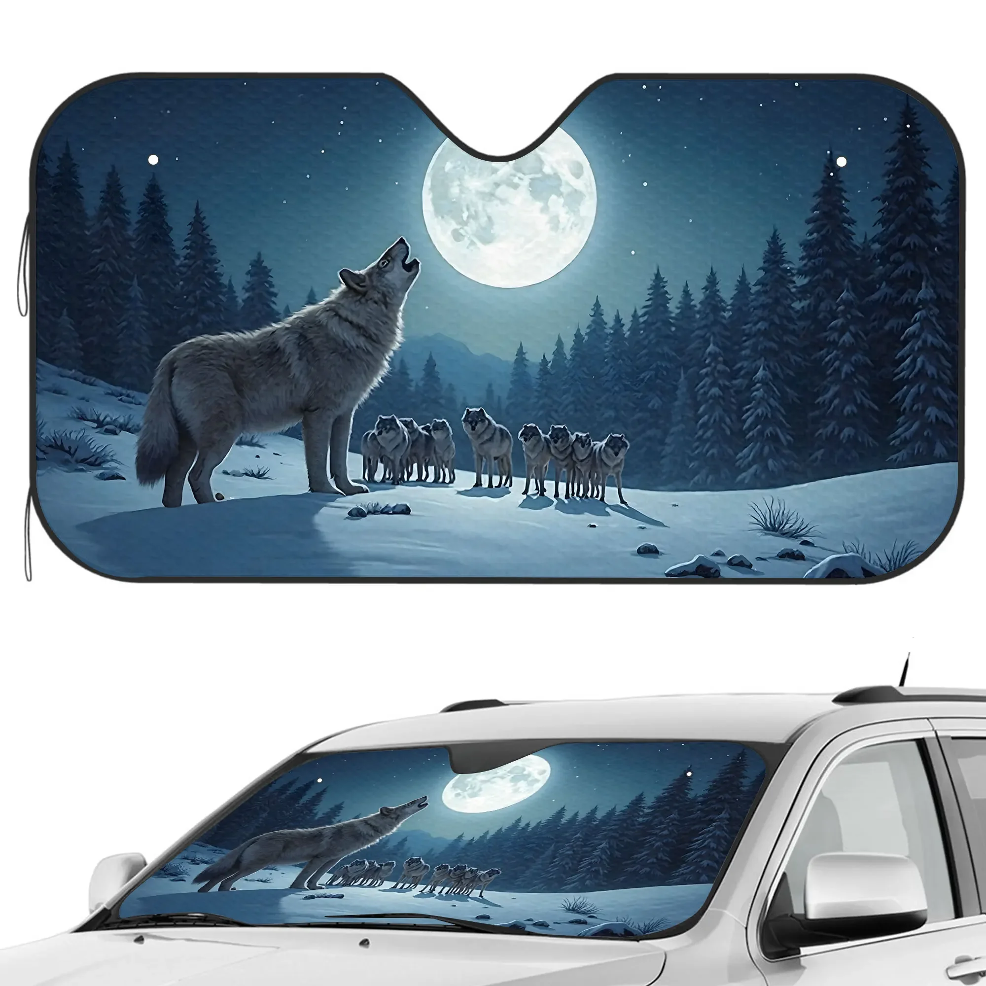 Cool Wolf-parabrisas para coche, зонтик для ventana delantera para ventana de los sedanes, bloques SUV, raps UV má 02, m