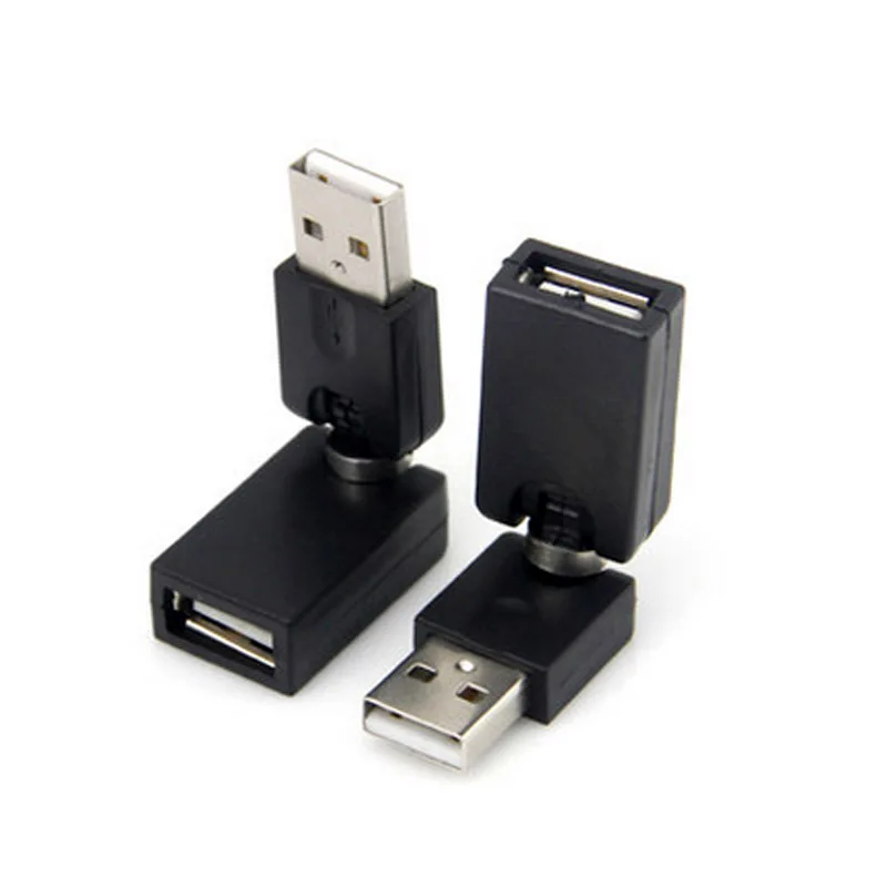 Flexible Swivel Twist Angle 360 Degree Rotating USB 2.0 Adapter Converter